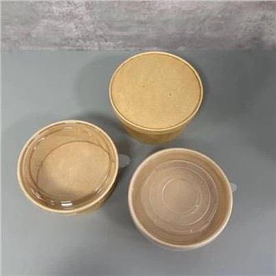 Contenedor de ensalada de papel Kraft