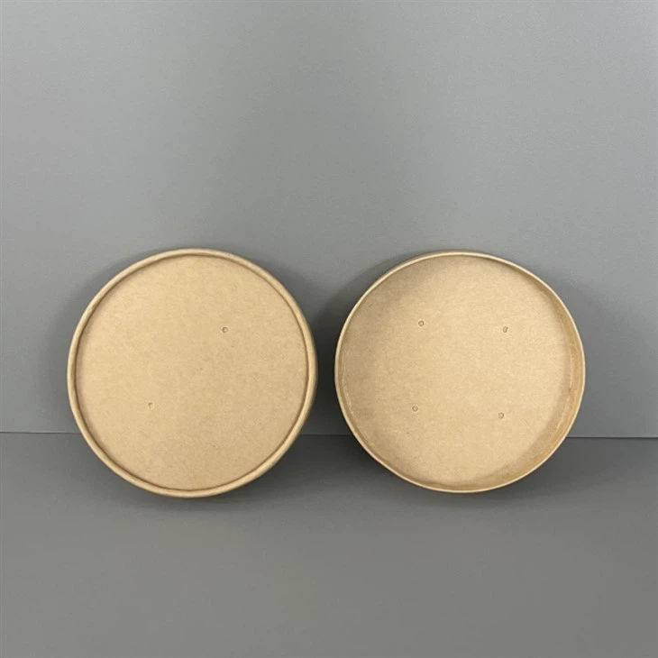 kraft paper lids with vented